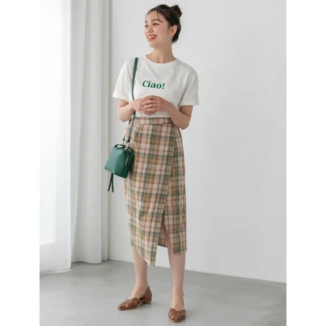 fifth(フィフス)の【新品】チャオTシャツ　グリーン　EditSheen レディースのトップス(Tシャツ(半袖/袖なし))の商品写真