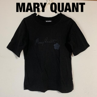 マリークワント(MARY QUANT)のマリークワント ロゴTシャツ  Mサイズ 38 黒 (Tシャツ(半袖/袖なし))