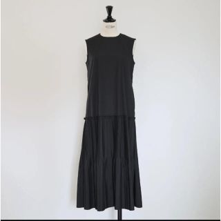 ドゥロワー(Drawer)の週末限定価格gypsohila Pleats OnePiece BLACK(ロングワンピース/マキシワンピース)