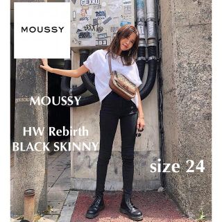 マウジー(moussy)のMOUSSY HW Rebirth BLACK SKINNY(デニム/ジーンズ)