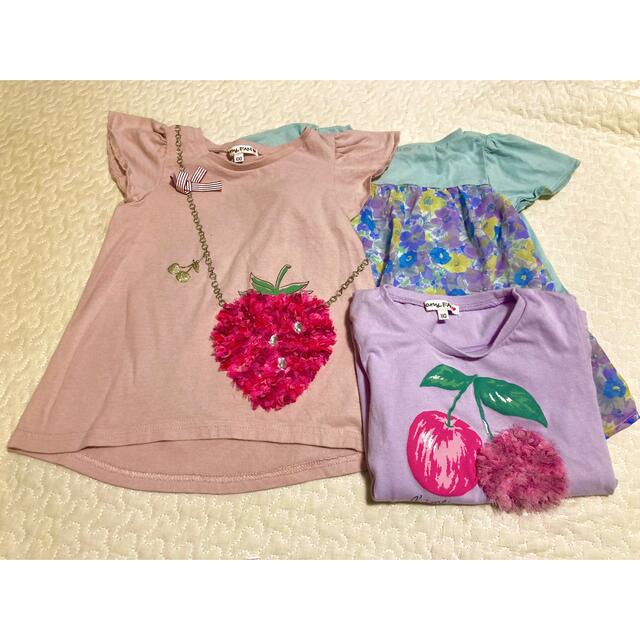 anyFAM(エニィファム)のanyFAM100 3枚セット　100〜110 キッズ/ベビー/マタニティのキッズ服女の子用(90cm~)(Tシャツ/カットソー)の商品写真