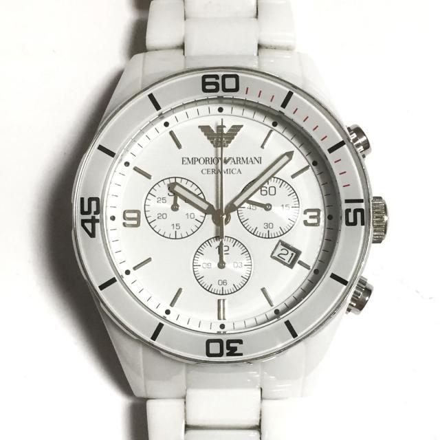 SALE限定セール Emporio Armani アルマーニ 腕時計 CERAMICA AR-1424 白の通販 by  ブランディア｜エンポリオアルマーニならラクマ