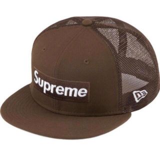 シュプリーム(Supreme)のSupreme Mesh Back New Era Brown 7 3/8(キャップ)