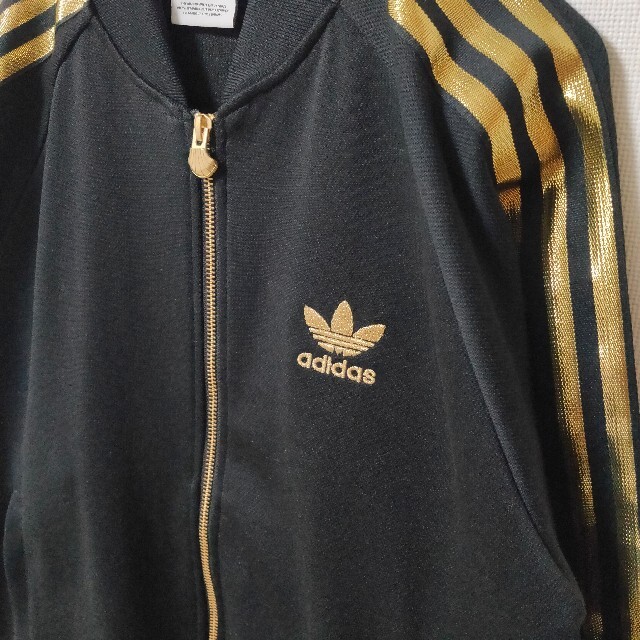 adidas - アディダス 黒×金 スーパースター ジャージ adidas adidas - アディダス 黒×金 スーパースター ジャージ adidas