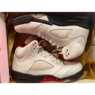 ナイキ(NIKE)のNIKE AIR JORDAN 5 RETRO FIRE RED US11 新品(スニーカー)