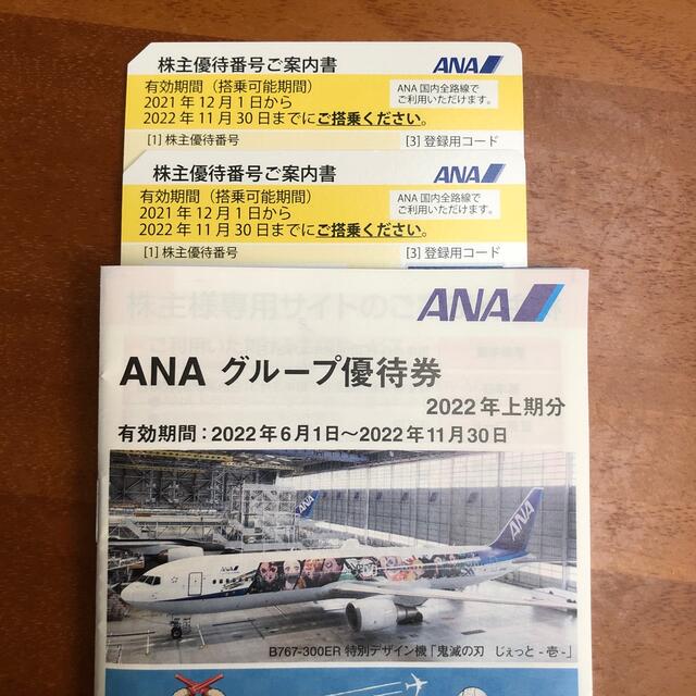 ANA(全日本空輸)(エーエヌエー(ゼンニッポンクウユ))のANA 株主優待　2枚 チケットの優待券/割引券(ショッピング)の商品写真