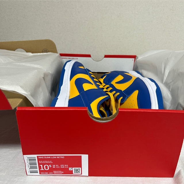 NIKE(ナイキ)のNIKE Blue Jay and university Gold 28.5cm メンズの靴/シューズ(スニーカー)の商品写真