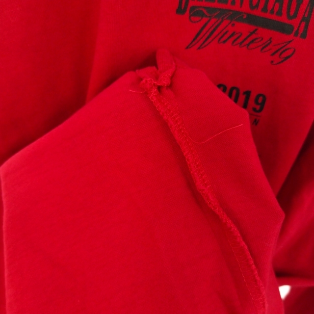 サイズ Balenciaga - バレンシアガ マルチロゴタートルネック長袖 【爆買い!】 BALENCIAGA ロゴタートル赤 Tシャツ/カットソー(七分/長袖)