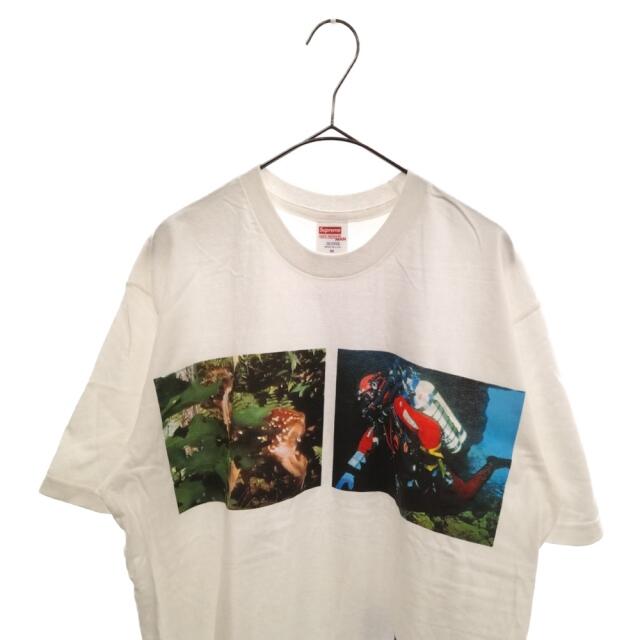 SUPREME シュプリーム 21AW ×ジュンヤワタナベ コムデギャルソンマン ナチュラルティー フォトプリント半袖Tシャツ ホワイト