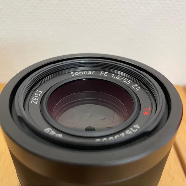 SONY(ソニー)のSonnar T* FE 55mm F1.8 ZA EマウントSEL55F18Z スマホ/家電/カメラのカメラ(レンズ(単焦点))の商品写真