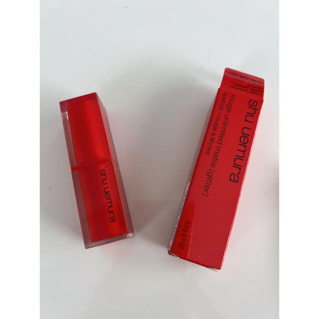 shu uemura(シュウウエムラ)のルージュ アンリミテッド マット[グリッター]G M OR 551 コスメ/美容のベースメイク/化粧品(口紅)の商品写真