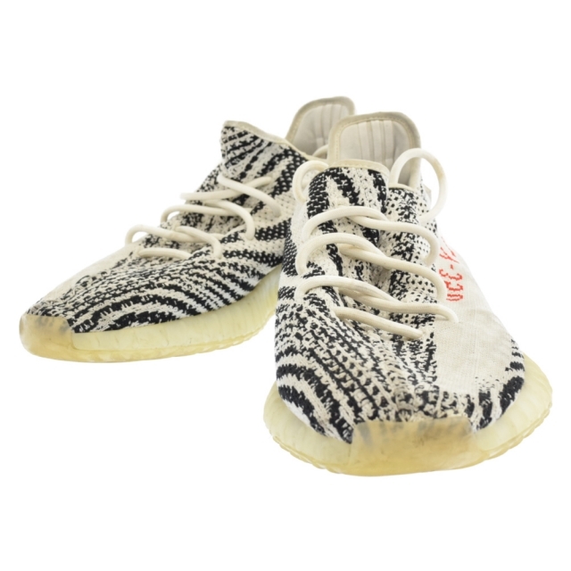 adidas(アディダス)のadidas アディダス YEEZY BOOST 350 V2 ZEBRA イージーブーストV2 ゼブラ ローカットスニーカー CP9654 ホワイト×ブラック メンズの靴/シューズ(スニーカー)の商品写真