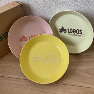 ロゴス(LOGOS)の【新品】LOGOS ロゴス　大きなプレート3枚セット(食器)