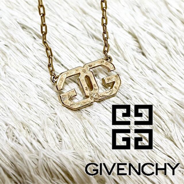 【美品】ジバンシー GIVENCHY ネックレス ゴールド ダブルG GG