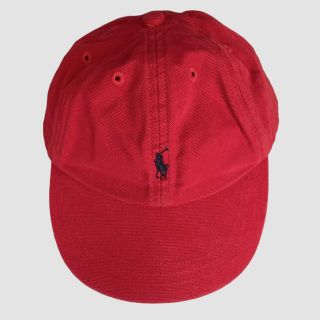 ポロラルフローレン(POLO RALPH LAUREN)のPOLO ラルフローレン キッズキャップ　レッド(帽子)