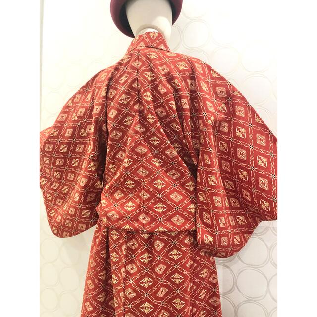 着物リメイク SALE 昭和レトロ ショート丈羽織 ロングスカート