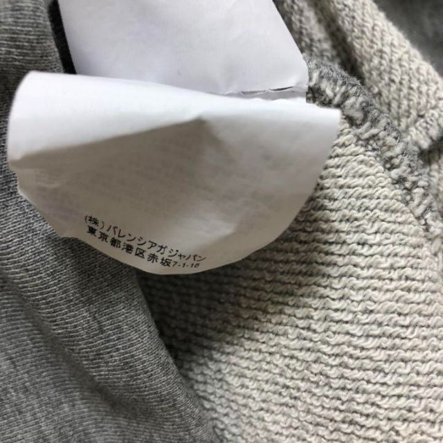 BALENCIAGA◆バレンシアガ バックロゴ スウェット トレーナー グレー