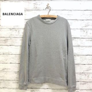 バレンシアガ(Balenciaga)のBALENCIAGA◆バレンシアガ　バックロゴ　スウェット トレーナー　グレー(スウェット)