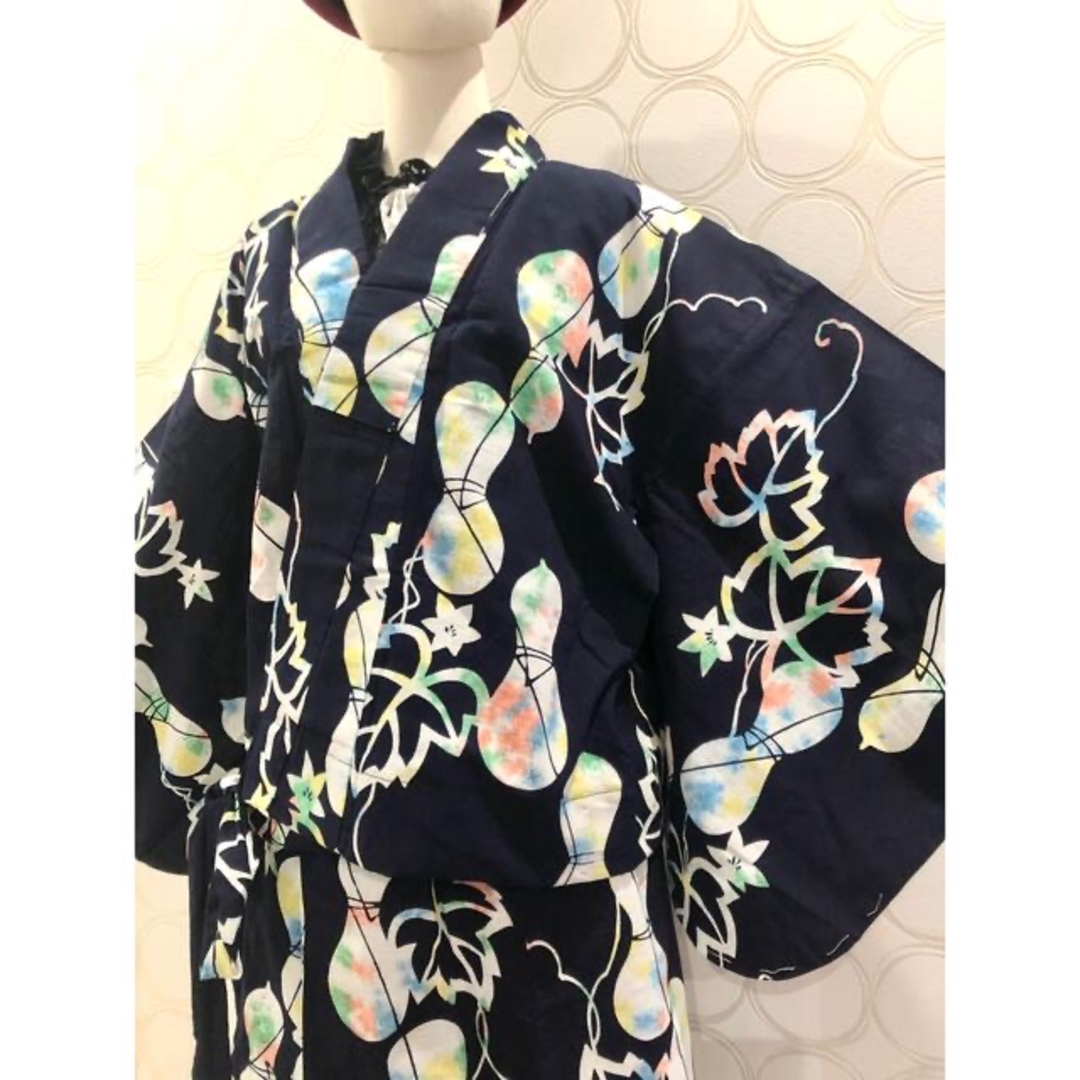 浴衣リメイク ひょうたん 瓢箪 ショート丈羽織 ロングスカートの 浴衣リメイク ひょうたん 瓢箪 ショート丈羽織 ロングスカートの