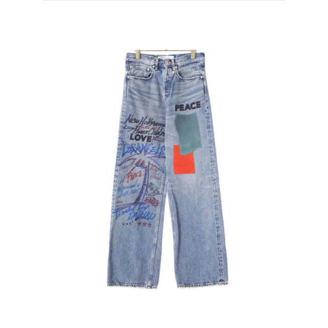 Dairiku 21ss straight paint denim 27 メンズのパンツ(デニム/ジーンズ)の商品写真