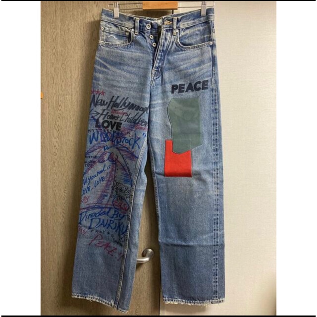 Dairiku 21ss straight paint denim 27