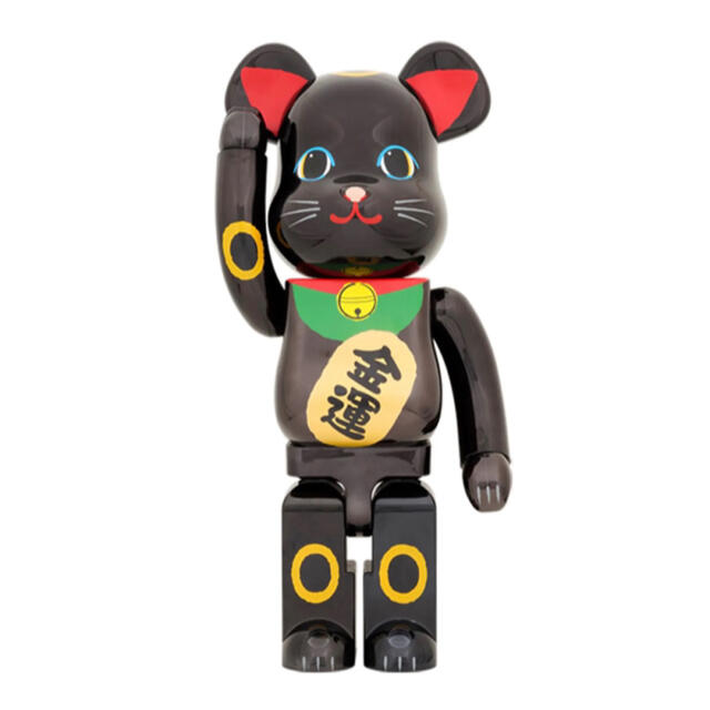 【新品未使用】BE@RBRICK 招き猫 金運 黒メッキ 1000％