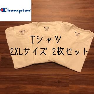 チャンピオン(Champion)の【訳あり】champion チャンピオン メンズ 半袖 Tシャツ 白T 2XL(Tシャツ/カットソー(半袖/袖なし))