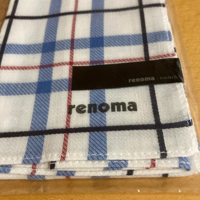 RENOMA(レノマ)のlenoma‘レノマ　ハンカチ　新品未使用　１枚 メンズのファッション小物(ハンカチ/ポケットチーフ)の商品写真