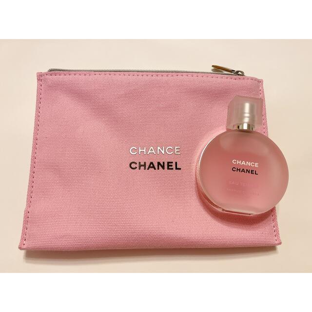 CHANEL シャネル　CHANCE チャンス　ヘアミスト　ポーチ　ピンク