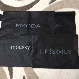 マウジー(moussy)のショップ袋 不織布 マウジー エモダ リップサービス(ショップ袋)