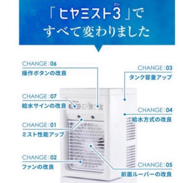 ヒヤミスト3 開封したのみ スマホ/家電/カメラの冷暖房/空調(扇風機)の商品写真