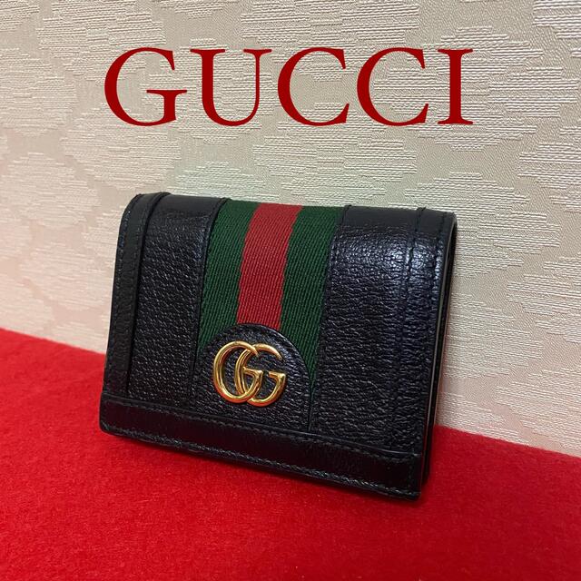 Gucci(グッチ)の専用グッチ　GGマーモント　シェリー　二つ折り財布　ブラック レディースのファッション小物(財布)の商品写真