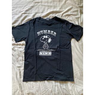 ナンバーナイン(NUMBER (N)INE)のナンバーナイン　Tシャツ　スヌーピー　ピーナッツ　黒　ブラック(Tシャツ/カットソー(半袖/袖なし))