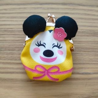 ディズニー(Disney)のディズニーリゾート　ミニーちゃん　がまぐちコインケース(コインケース)