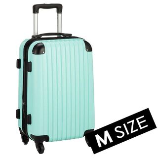 キャリーケース ミント グリーン Mサイズ 新品 拡張機能付き(スーツケース/キャリーバッグ)