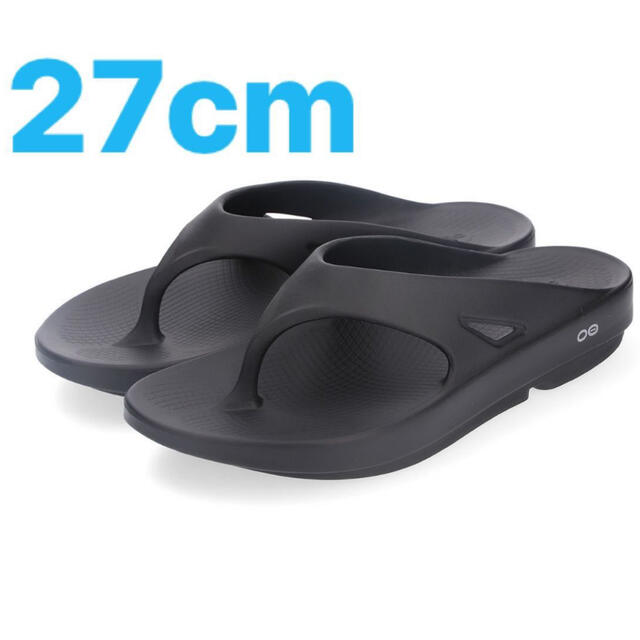 27ウーフォス リカバリー サンダル ブラック 注目ショップ 64.0%OFF