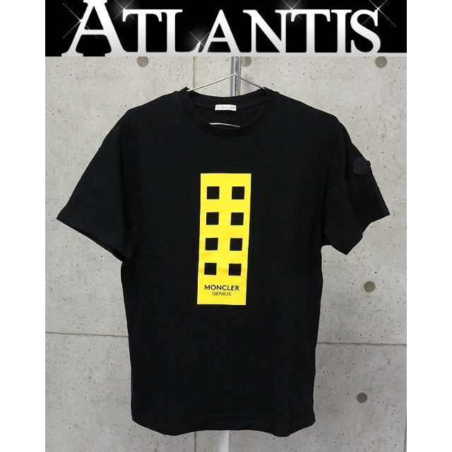 銀座店モンクレール GENIUS Tシャツ sizeM 黒/イエロー 88435