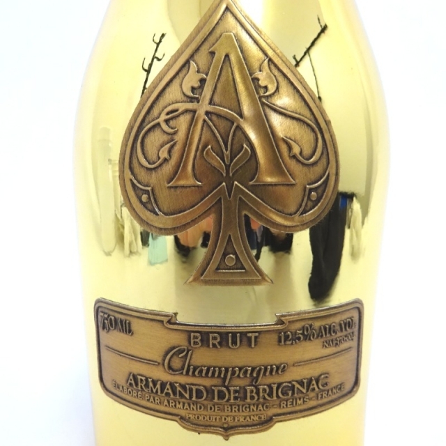 未開封★ARMAND DE BRIGNAC【アルマンドブリニャック】 ブリュット ゴールド 750ml 巾着付 箱なし