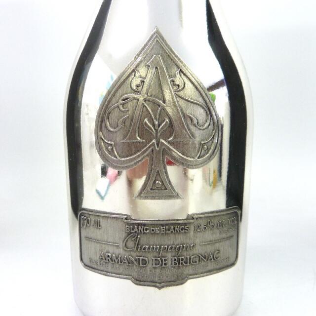 未開封★ARMAND DE BRIGNAC【アルマンドブリニャック】 ブランドブラン  シルバー 750ml 箱付【中古】 食品/飲料/酒の酒(シャンパン/スパークリングワイン)の商品写真