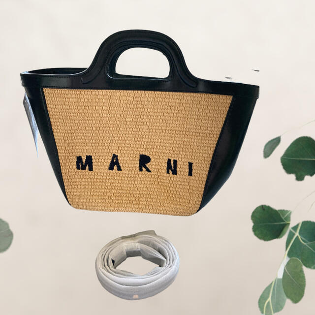 marni マルニ ラフィアトート ミディアムサイズ カゴバッグ