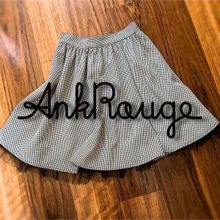 アンクルージュ(Ank Rouge)のAnk Rouge 裾チュールチェックギャザーSK　アンクルージュ♡スカート(ミニスカート)