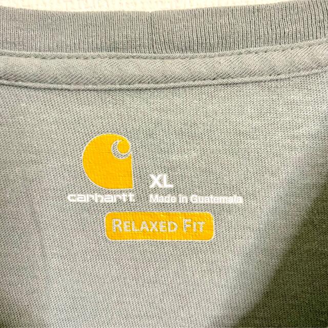 carhartt(カーハート)のcarhartt カーハート 胸ポケットロゴ半袖Tシャツ ブルー XL メンズのトップス(Tシャツ/カットソー(半袖/袖なし))の商品写真