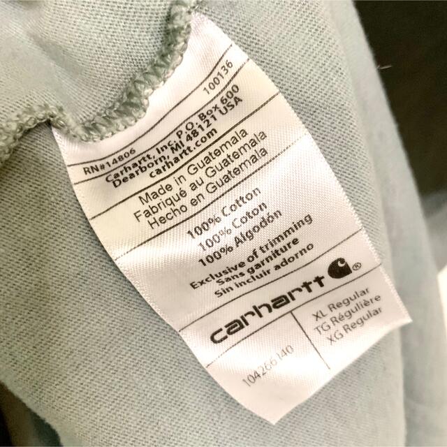 carhartt(カーハート)のcarhartt カーハート 胸ポケットロゴ半袖Tシャツ ブルー XL メンズのトップス(Tシャツ/カットソー(半袖/袖なし))の商品写真