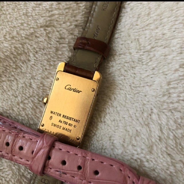 Cartier(カルティエ)のカルティエのタンクアメリカン　イエローゴールドSM レディースのファッション小物(腕時計)の商品写真