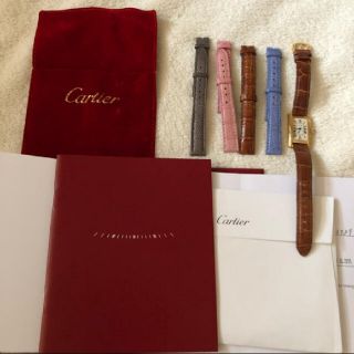 カルティエ(Cartier)のカルティエのタンクアメリカン　イエローゴールドSM(腕時計)