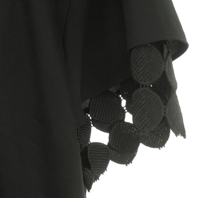 ADORE(アドーア)のアドーア サークルレースブラウス   半袖 ドット 水玉模様 38 黒  レディースのトップス(シャツ/ブラウス(半袖/袖なし))の商品写真
