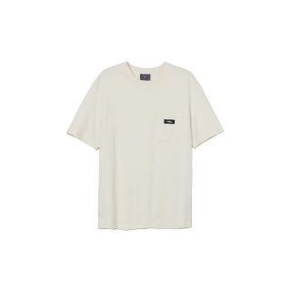 エイチアンドエム(H&M)のH&M テキストワッペン付き ポケットTシャツ クリーム(Tシャツ/カットソー(半袖/袖なし))