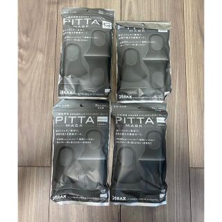 PITTA MASK  ピッタ マスク　グレー　　　　　　　３枚入 × ４セット(その他)