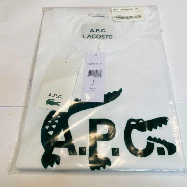 A.P.C&LACOSTE  アーペーセー　ラコステ　ロゴ　ユニセックスS  白 2