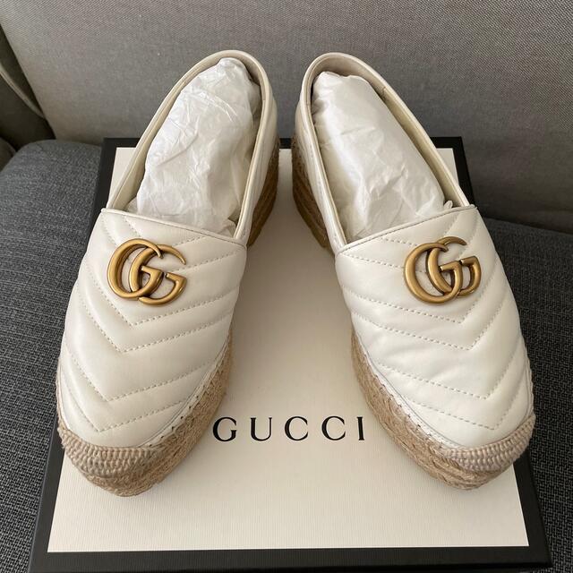 Gucci(グッチ)のGUCCI エスパドリーユ　24cm GGマーモント レディースの靴/シューズ(スリッポン/モカシン)の商品写真